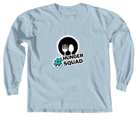 Light blue long-sleeve shirt with 